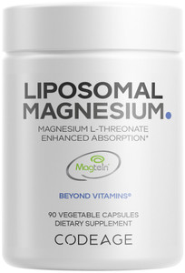 Codeage Liposomal Magnesium L-Threonate Supplement, Patented Magtein Magnesium Threonate for Brain Health, Memory and Cognitive Function Support, Bio