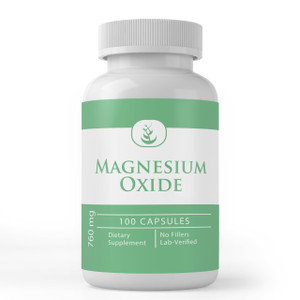Pure Original Ingredients Magnesium Oxide, (100 Capsules) Always Pure, No Additives Or Fillers, Lab Verified