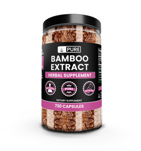 Pure Original Ingredients Bamboo Extract (730 Capsules) No Magnesium Or Rice Fillers, Always Pure, Lab Verified