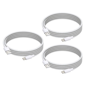 weishan 3-Pack USB C Charging Cable Compatible with iPhone 17 Pro Max 17 Air 16E 15 Plus, Nylon Braided Fast Charging Cords, 3ft