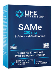 Life Extension Same, Mood, Joint & Liver Support, Gluten-Free, Non-GMO, Vegetarian, 30 Tablets