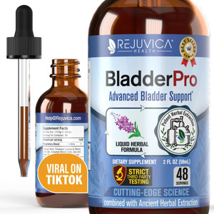 Rejuvica Health BladderPro for Men and Women - Bladder Support Supplement - Liquid Delivery for Better Absorption - Pumpkin Seed, Uva Ursi, Goldenrod
