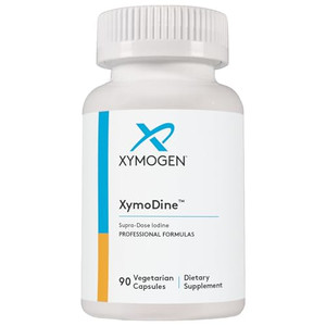 XYMOGEN XymoDine Iodine Supplement - High Potency Iodine 12.5 g to Support Healthy Synthesis of Thyroid Hormones (90 Vegetarian Capsules)