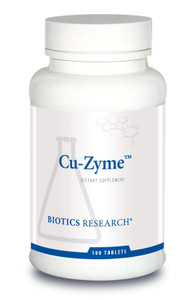 Biotics Research Cu-Zyme Essential Mineral Supplement, Energy Metabolism, Iron Absorption, Healthy Bones, Immune Function 100 Tablets