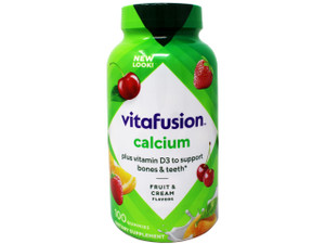 Vitafusion Calcium Adult Gummy Vitamins, 100 Gummy Vitamins
