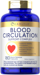Carlyle Blood Circulation Supplement | 180 Capsules | Supports Healthy Circulation | Non-GMO, Gluten Free