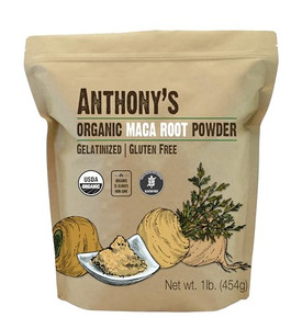 Anthony's Organic Maca Root Powder, 1 lb, Gelatinized for Enhanced Bioavailability, Gluten Free, Non GMO