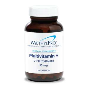 MethylPro Multivitamin + L-Methylfolate 15 mg - Supports a Healthy Mindset - Vitamins A, C, D3, E & More - Active Folate for Methylation Support & Bi