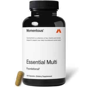 Momentous Essential Multivitamin for Women & Men - Complete Vitamin & Mineral Complex for Athletes & Wellness Enthusiasts - GMO- & Gluten-Free - NSF