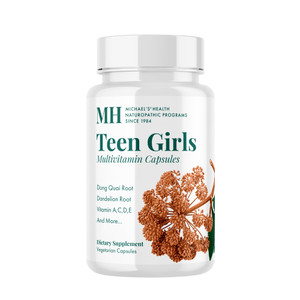 MICHAEL'S Health Naturopathic Programs Teen Girls Multivitamin - 120 Vegetarian Capsules - Nutrients for Healthy Growth & Development - Kosher - 60 S
