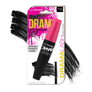 L.A. COLORS Drama Lash Mascara, Black - Carded CBMS327