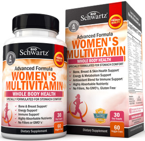 Multivitamin for Women with Vitamin D3 - Multivitamins for Bone Breast Skin Joint Energy - Vitamins for Immunity Support - Immune System Boost Natura