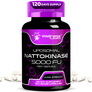 Nattokinase Supplement Capsules 5000 FU, Third-Party Tested Nattokinase  Enzymes from Japanese Natto  Daily Wellness Support  120 Count (Pack of 1