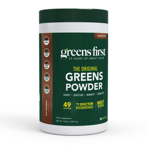 Greens First Original Greens Powder - 49 Superfoods - Organic Fruits & Veggies - Prebiotics, Probiotics & Digestive Enzymes - Antioxidant Smoothie -