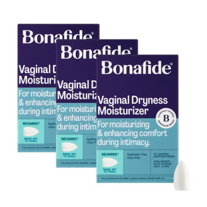 Bonafide Vaginal Dryness Relief (Revaree) with Hyaluronic Acid. Relief from dryness & painful sex.  3-Month Supply
