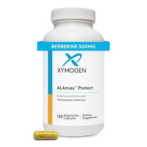 XYMOGEN ALAmax Protect - Berberine and ALA Supplement Complex - Alpha-Lipoic Acid with Berberine HCI + Biotin to Help Support Cardiometabolic Health