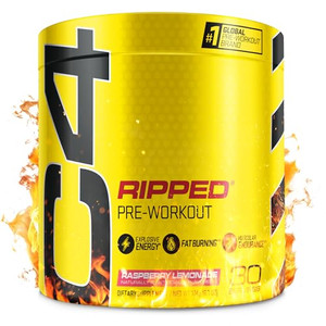 Cellucor C4 Ripped Pre Workout Powder Raspberry Lemonade | Creatine Free + Sugar Free Preworkout Energy Supplement for Men & Women | 150mg Caffeine +