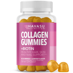 Collagen Gummies for Women and Men with 2500mcg Biotin, Zinc, Vitamin C & E - Hydrolyzed Collagen Gummies for Hair, Skin & Nail Support - Biotin and