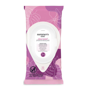 Summer's Eve Cleansing Cloths Soft Pack, Island Splash, 32 Count