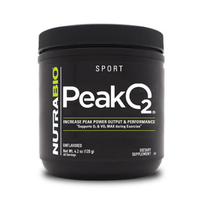 NutraBio Labs Peak O2, Unflavored, 4.2 oz (120 g), Nutritional Supplement