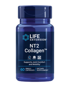 Life Extension NT2 Collagen, Joint Health Supplement for Joint Comfort & Mobility, Gluten-Free, Non-GMO, 1 Daily, 60 Small Capsules