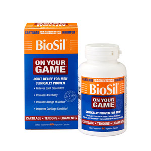 Biosil On Your Game - 60 Veggie Capsules - with Patented ch-OSA Complex - Increase Collagen Production for Joint Pain Relief, Flexibility & Range of