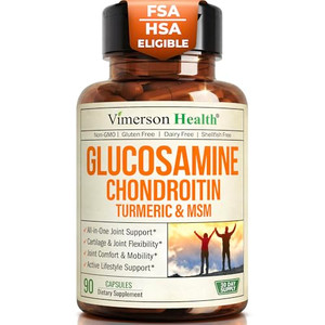 Glucosamine Chondroitin MSM  Joint Support Supplement for Women and Men with Glucosamine Sulfate 1500 mg, Chondroitin and MSM  for Cartilage, Joint