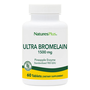 NaturesPlus Ultra Bromelain 1500 mg - 60 Tablets, Pack of 2 - Supports Joints, Digestive Health & Overall Well-Being - Vegetarian, Gluten Free - 120