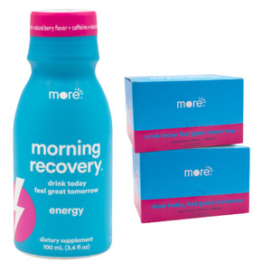 Morning Recovery DHM Electrolyte with Energy, Milk Thistle Drink Proprietary Formulation to Hydrate While Drinking for Morning Recovery, Berry, Pack