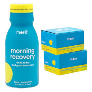 Morning Recovery DHM Electrolyte, Milk Thistle Drink Proprietary Formulation to Hydrate While Drinking, Non GMO, Vegan, Gluten-Free, Original Lemon,
