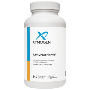 XYMOGEN ActivNutrients with Iron and Copper - Multivitamin Multimineral for Wellness, Immune, Energy and Mood Support - Chelated Minerals + Active B