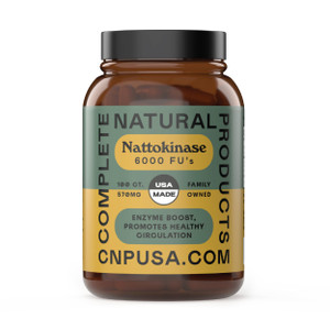 CNP Nattokinase 100mg Capsules - 6000FU Natto Enzyme Supplement, Healthy Circulation Support, Fermented Soy Extract, Vegan Gluten Free Non GMO, Pure