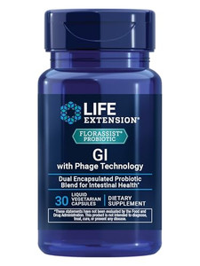 Life Extension FLORASSIST® Probiotic GI with Phage Technology, Digestive Health Supplement, microbiome Balance, Gut Health, Gluten Free, Vegetarian,