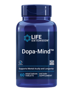 Life Extension Dopa-Mind, Dopamine Support Supplement, Supports Cognitive Performance, Healthy Dopamine Production, Gluten-Free, Non-GMO, Vegetarian