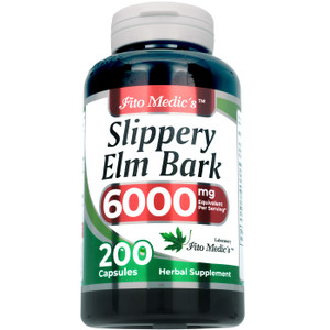 FITO MEDIC'S Lab Slippery Elm Bark Supplement, 200 Capsules, Herbal Formula