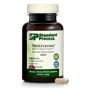 Standard Process Multizyme - Pancreatic Enzyme Supplement to Support The Breakdown of Proteins, Carbohydrates & Fats - Digestive Support - Gluten-Fre