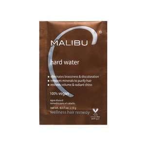 Malibu C Hard Water Wellness Hair Remedy - Removes Hard Water Deposits & Impurities + Restores Volume and Radiant Shine with Vitamin C Complex (1 Pac