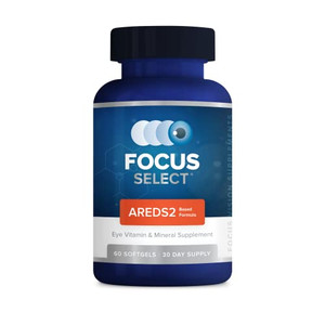 Focus Select AREDS2 Based Eye Vitamin-Mineral Supplement - AREDS2 Based Supplement for Eyes (60 ct. 30 Day Supply) - AREDS2 Based Low Zinc Formula -