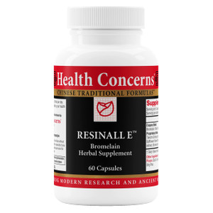 Health Concerns Resinall E  Bromelain Herbal Supplement for Bruising Recovery  Helps Repair Damaged Cells - Natural Enzyme Blend with Herbs  Post