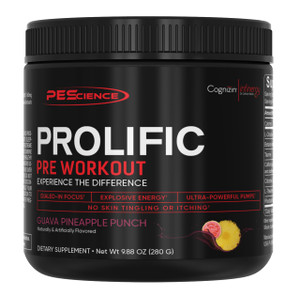 PEScience Prolific Pre Workout Powder for Men & Women with L-Citrulline Nitric Oxide Booster, Energy Powder & Nootropic for Focus  Preworkout Withou