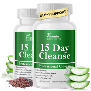 15 Day Gut Cleanse Detox for Women w/ GLP-1 Support - Natural Colon & Detox Cleanse for Weight Loss - Bloating & Constipation Relief - Flushes Toxins