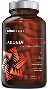 OmniBiotics Fadogia Agrestis 600mg Per Serving (180 Capsules) - 100% Standardized 10:1 Extract Supplement for Muscle Growth & Recovery, Increase Ener