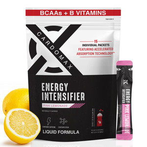 CardoMax - Energy Drink Packets - Liquid Preworkout for Men & Women Caffeine Packets with BCAA, Vitamin B12, Vitamin B6 & B3 - Sugar-Free, Zero Calor