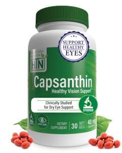 Health Thru Nutrition Capsanthin 40mg - Ultimate Eye Supplement | Healthy Vision Support & Blue Light Protection Dry Eye Relief as CapsiClear Derived