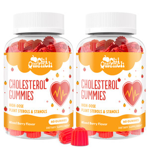 ChiQwench Cholesterol Supplements with 1500 Mg Plant Sterols & Stanols, Cholesterol Support Gummies, Cholesterol Complex Gummies, Maintains Normal Le