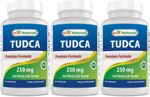 Best Naturals TUDCA 250mg (Tauroursodeoxycholic Acid) - 60 Veg Capsules - 2 Months Supply (60 Count (Pack of 1)) (60 Count (Pack of 3))