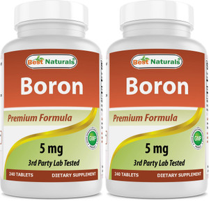 Best Naturals Boron Supplements 5 mg 240 Tablets (240 Count (Pack of 2))