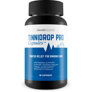 Tinnidrop Pro Capsules - Our Best Tinnitus Relief for Ringing Ears - Tinnitus Aid - Natural Tinnitus Treatment - Ear Health Vitamins for Tinnitus -Ti