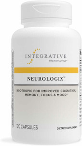 Integrative Therapeutics Neurologix - Brain Health Supplement* - Non-Stimulant Nootropic Supplement for Focus* - Memory Support* - Vegan, Gluten-Free