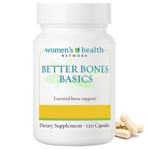 Better Bones Basics by Women's Health Network - Calcium, Magnesium, Zinc, Vitamin D, Vitamin K, Manganese, and Boron - 120 Capsules